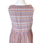 Madewell Scoopneck Mini Tank Dress in Rainbow Stripe Womens Size Medium Photo 6