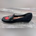 Baretraps FINAL PRICE  Otella Black Leather Suede Embroidered Women's Loafers Photo 5