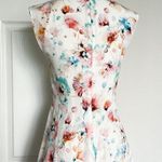 Rebecca Taylor Poppy Print Silk Godet Dress Photo 5