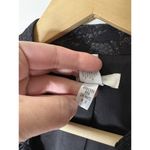 Chico's  Womens Size 2 US Large Blazer Black One Button Lace Accents Long Sleeve Photo 7