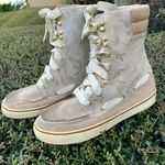 Sperry  TOPSIDER Women’s Gold Tan Camo Hi-top Ankle Boot Sneaker Size 6 Photo 0
