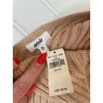 Aerie NWT Tan Ribbed Cropped Tank & American Eagle Black Ribbed Tee Bundle XXL Photo 5