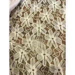 Crowned Free One Lace Floral Lace Ivory Shawl Kimono Cover Up Festival Size 10 Photo 3