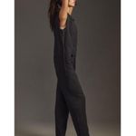 Anthropologie  Pilcro Mechanic Sleeveless Linen Jumpsuit - Size M‎ - Black - NWOT Photo 1