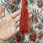 BB Dakota Alissa Beige & Orange Floral Swing Dress Women S Nordstrom Boho Fringe Photo 7