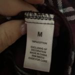 LA Hearts  Flannel Shirt Women's Medium Burgundy Black Plaid Long Sleeve Pacsun Photo 5