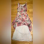 Prontomoda Giusy Womens Sleeveless Long 100% Silk Dress W/Lining, Italy|Size:M Pink Size M Photo 11