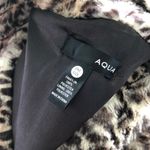 AQUA Women's Brown/Tan Leopard Print Hook and Eye Closure Faux Fur Vest sz OS Photo 4