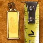Vintage 14K Gold pendant with Madonna 1 gram Photo 7