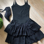 Hunter ’s Run Black Tiered Ruffle Dress Size 7/8 – Spaghetti Straps, Party Photo 0
