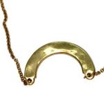 Handmade Gold-Tone Rhinestone Arch U Necklace Photo 4
