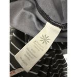 Athleta Women Black Gray Striped Polyester Spandex Full Length Leggings Small Photo 7