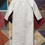 The Vermont Country Store quilted flannel robe White Photo 0