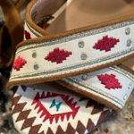 Zigi Soho  Vierra Heels Sandals Aztec Embroidered size 7 New STRAPPY ANKLE Photo 2