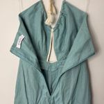 Hevron Cecily mint aqua green linen halter rope tie low back jumpsuit 6 Photo 5