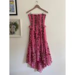 Free People  Alejandra Midi Dress in Hot Pink Combo Size Small Photo 4