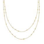 Super Simple/trendy Gold Double Chain Necklace Photo 0