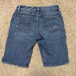 Silver Jeans  Women's Distressed Blue Bermudas Photo 1