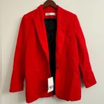 ZARA  oversized red blazer sz S Photo 2