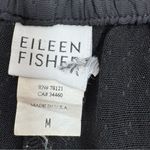 Eileen Fisher Eileen‎ Fisher Textured Crinkle Wide Leg Crop Pull On Pants Black Medium Photo 5