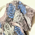 Sinful  Women's Top with Blue and Gray Design Photo 5
