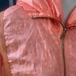 KOAS by Andy Johns Womens Small Full Zip Peach Rain Jacket Windbreaker Bold Orange Photo 1