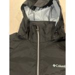 Columbia Women Lightweight Hooded Rain Jacket Black Size Large Water Resistant Photo 4