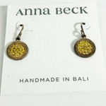 Anna Beck  Classic Circle Two-Tone Drop Earrings Photo 0