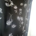 Byer Too Black Metallic Floral Slip Bodycon Dress Size Large Whimsygoth Fairy Photo 3