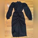 Classy Black satin jacquard Mini Dress size M Size M Photo 1