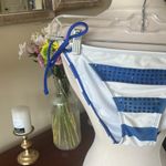 OP Blue and White Striped Bikini Bottom Photo 1