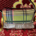 CHAPS  plaid crossbody or wristlet 
NWOT buckle snap Photo 2