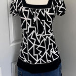 Maurice's VINTAGE BLACK AND WHITE BABYDOLL TOP Photo 0