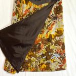 Vtg Think Tank Womens Silk Suede Wrap Skirt Belted Brown Earthy Retro Artsy Sz 8 Photo 2