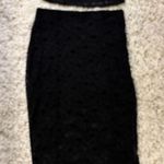 No Boundaries  Elegant Black Lace Women's Midi Skirt with Tube Top Size S Photo 0