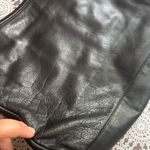 Renato Angi Black Leather Messenger Bag with Slouchy Style Photo 5