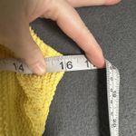 Lucky Brand  Swimsuit Womens Medium Yellow Textured One Piece Tank Lined Stretch Photo 5