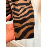 Lou & grey NWT Tiger Print Raglan Sweatshirt Brown Black Womens Small S Crewneck Photo 7