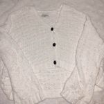 American Eagle White Knit Sweater Photo 0