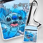 Lounge Fly Disney Lilo & Stitch Watercolor Passport Crossbody Bag Photo 3