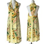 Urban Outfitters NWOT  Floral Yellow Newspaper Print Shirt Dress Photo 1