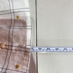 Madewell Embroidered Windowpane Square-Neck Button-Down Top White White Wash XS Photo 5