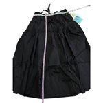CeCe black tie-waist cotton blend skirt size 6 Photo 2