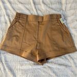 Jonathan Simkhai Size 8 Jett Remix Cargo Micro Shorts Nutmeg Tan Neutral Career Brown Photo 3