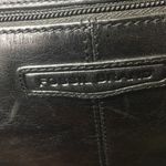 Fossil  Brand black leather large satchel book bag Photo 4