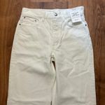 Madewell NWT Low-Slung Baggy Crop Jean In Pure White Size 23 Photo 4