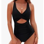 Blooming Jelly NEW 1 Pc Swimsuits Push Up Tummy Control Bathing Suits V Neck 2X Photo 0