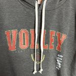Lucky Dog Charcoal Gray Volley Volleyball Hoodie Sweatshirt Size Medium Photo 4