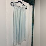 Vintage Shadowline Blue Sheer Lace Nylon Chemise Nightgown Small Photo 7