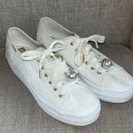 Kate Spade Keds X New York Triple Kick Floral Eyelet & Pearl Sneakers Photo 0